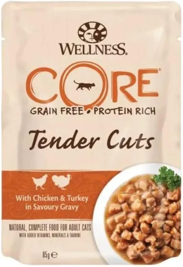 Wellness Core Tender Cuts with Chicken and Turkey in Gravy Cat Wet Food - 85G — supplied product photo