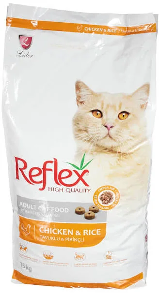 Reflex Lider Chicken and Rice Adult Dry Cat Food 15 kg — supplied product photo